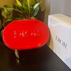 Dior Red Cosmetic Pouch